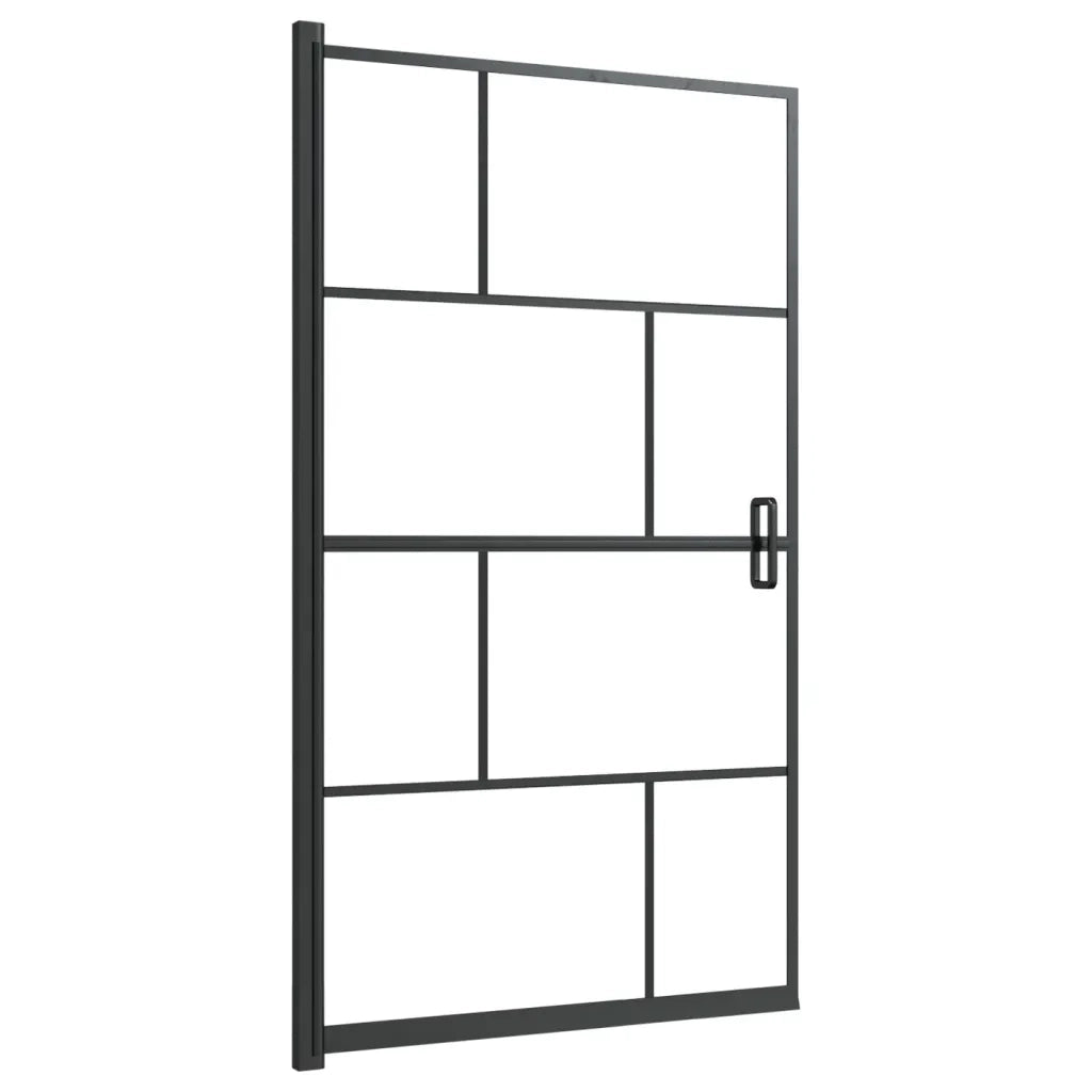 Pannello per Box Doccia in ESG 80x140 cm Nero CFW3488396