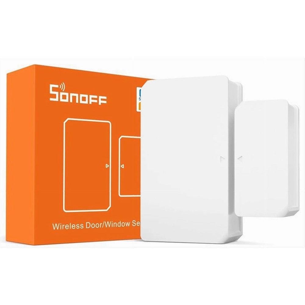 Trade Shop - Sensore Contatto Magnetico Porte Finestre Wifi 433mhz Zigbee Smart Sonoff Snzb-04 -