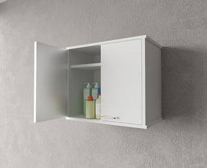 Pensile Lavanderia da Esterno 60x34x52,5 cm in PVC Bianco