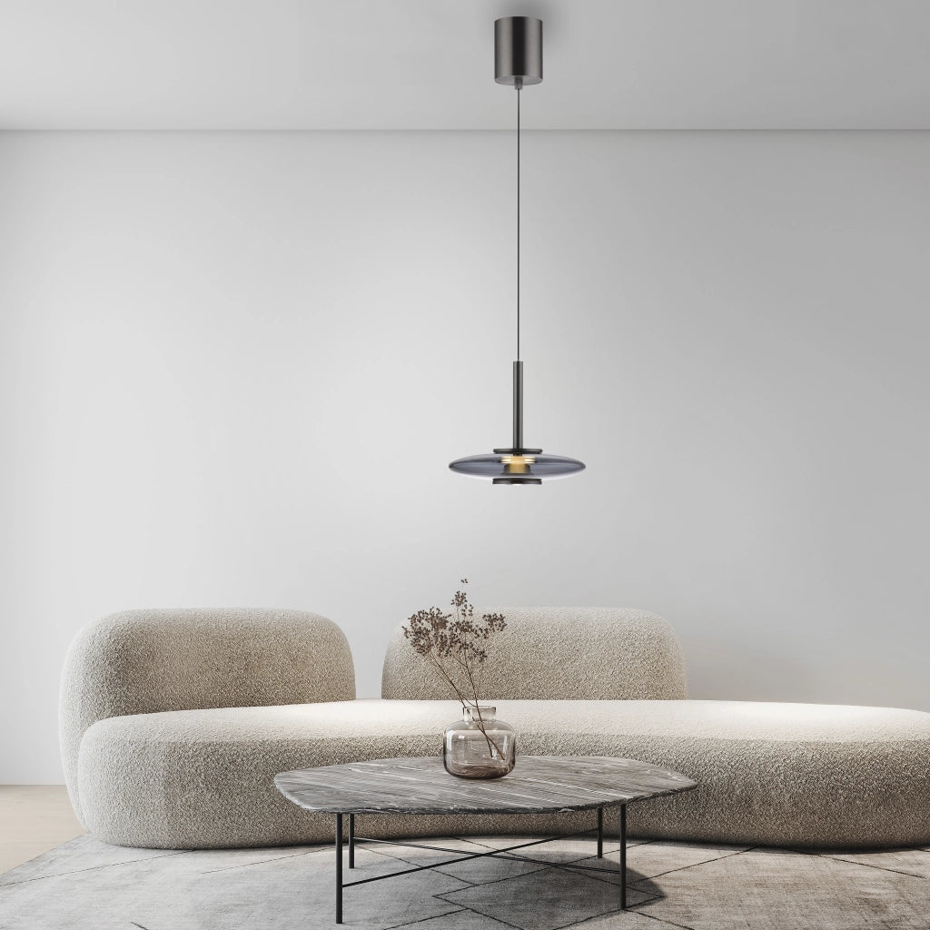 Lampada a sospensione grigia fumé Ø22 LED 10,1W Neuhaus