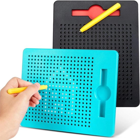Tavolo Magnetico per Disegno e Scrittura con Magnet e Penna per Regali Educativi (Nero Blu Marino)