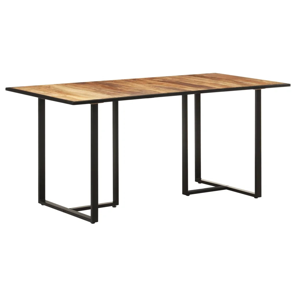 Tavolo da Pranzo 160 cm in Legno Massello di Mango Grezzo cod mxl 15622
