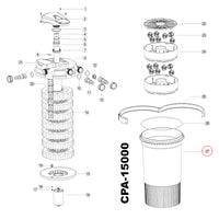 Pezzo di ricambio Filtro a pressione CPA-15000 Serbatoio Contenitore filtro