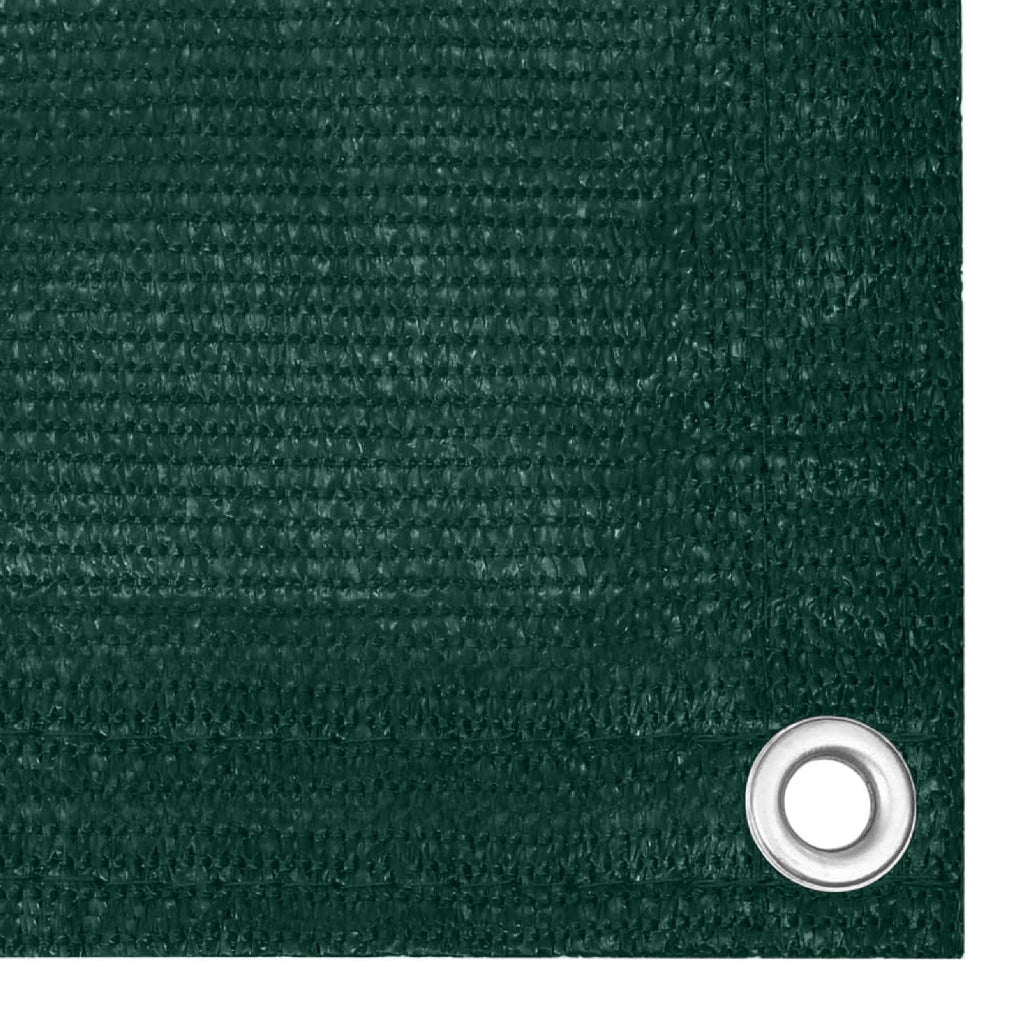 Telo Copribalcone Ombreggiante 90% con Occhielli 90x500 Cm per Privacy e Protezione Esterno Frangivista Verde