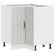 Pensile da cucina | Mobile Base ad Angolo Cucina Lucca Grigio Cemento in Truciolato