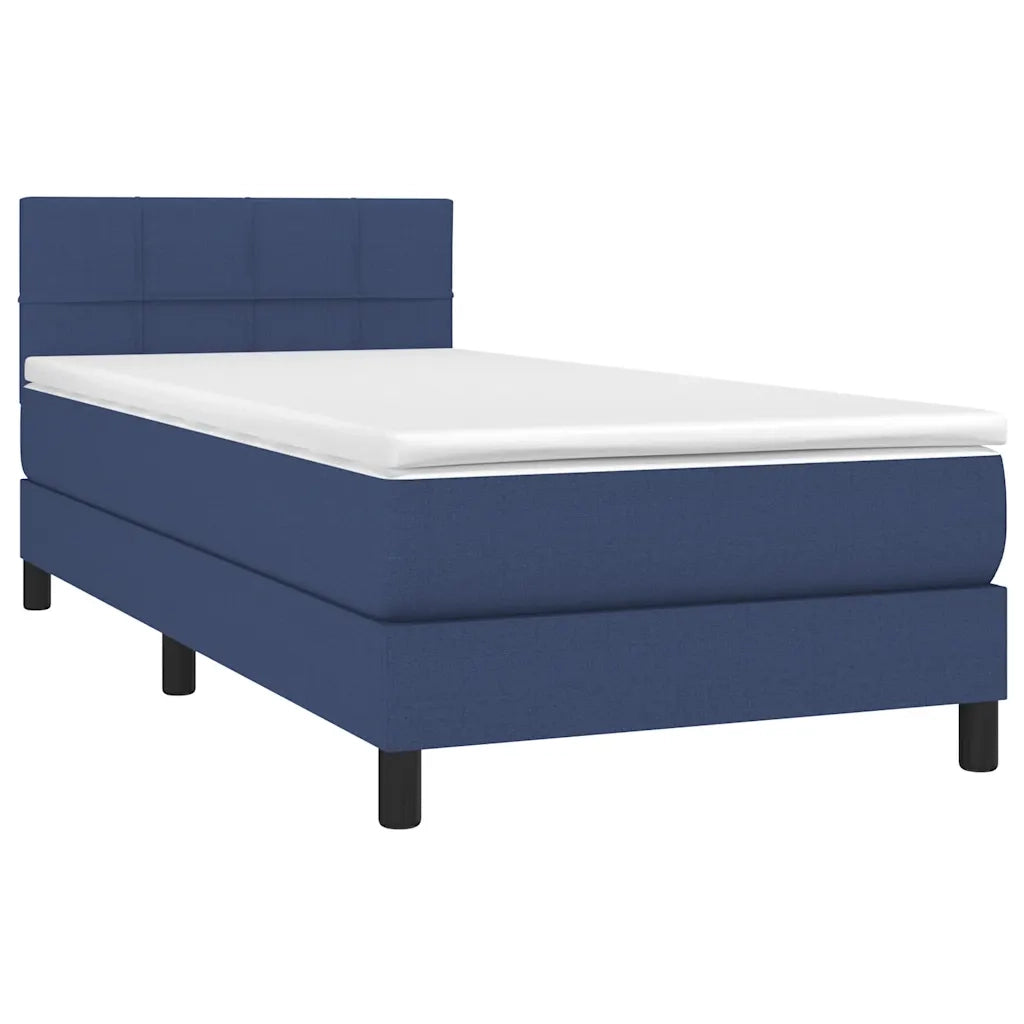 Giroletto a Molle con Materasso Blu 90x190 cm in Tessuto cod mxl 62172