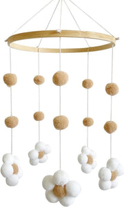 Decorazione per bambini in velluto per letto bambino - accessori per camera da letto per ragazzi e ragazze - catena per lettino per bambini in legno - 1 pezzo.