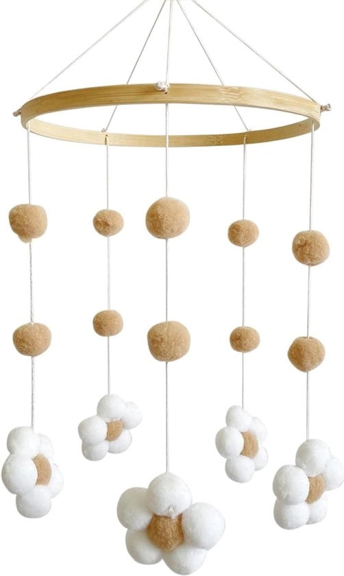 Decorazione per bambini in velluto per letto bambino - accessori per camera da letto per ragazzi e ragazze - catena per lettino per bambini in legno - 1 pezzo.