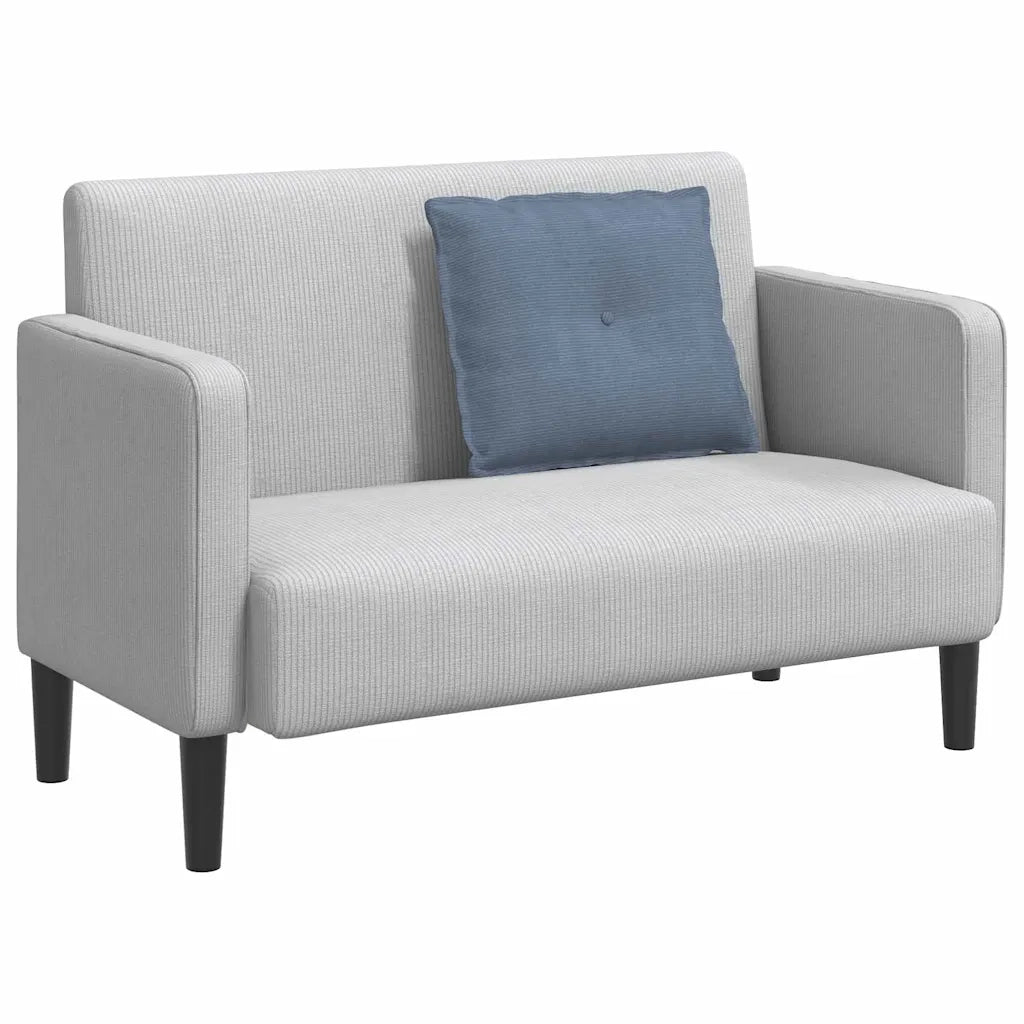Cuscino per Schiena Blu 60 x 50 cm Tessuto in Cords