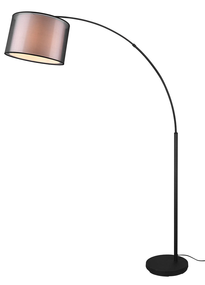 Piantana da Interno Attacco E27 in Metallo Nero Opaco