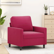 Divano Sedia-Poltrona Rosso Vino 60 cm Velluto 225943