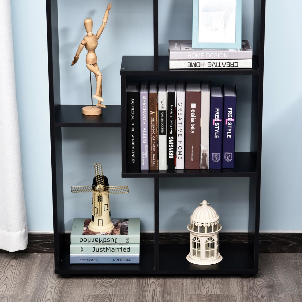 Libreria Moderna Stretto ¨C zephmum ¨C Nero 70x24x178 cm