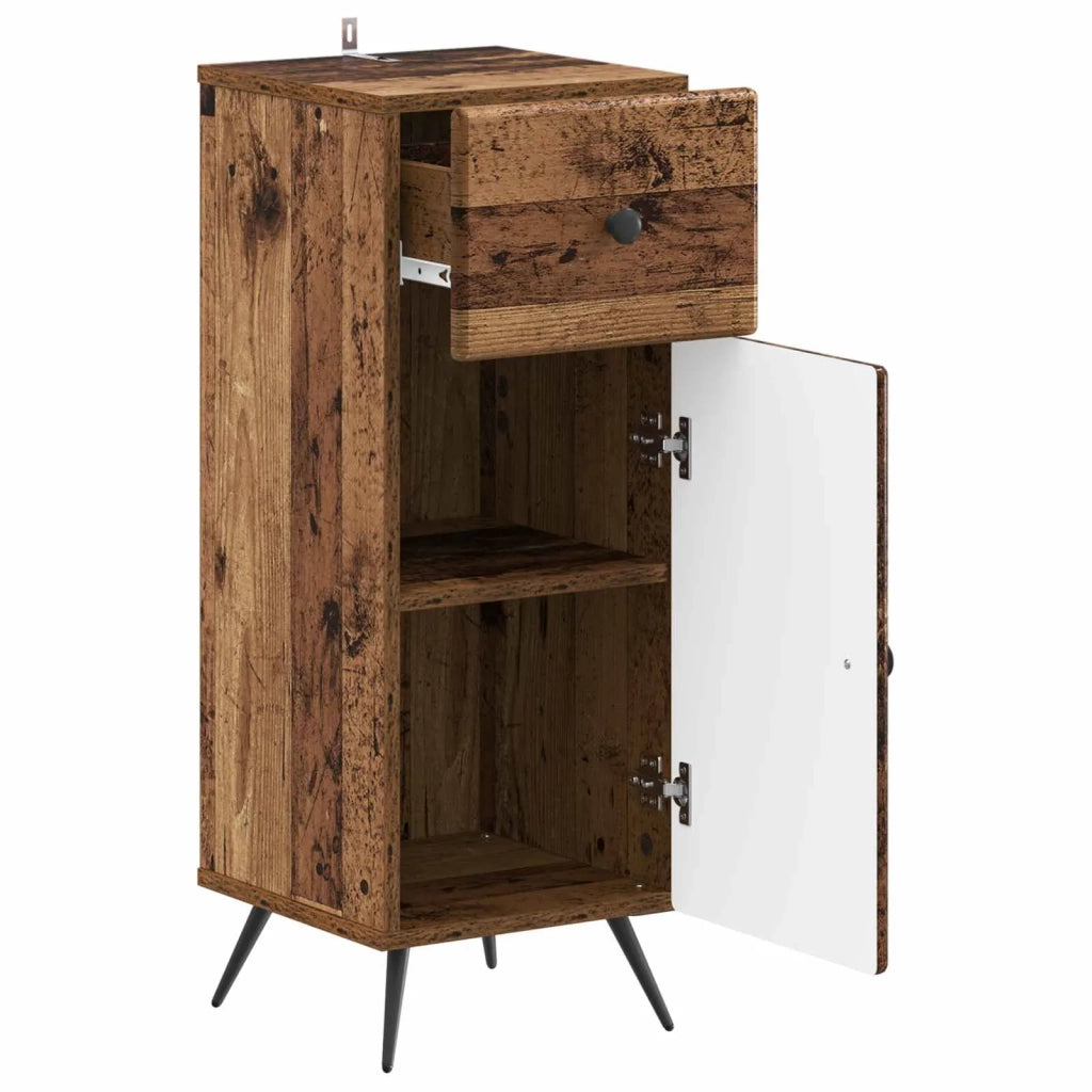 Mobiletto da Bagno BREDA Legno antico 30 x 31 x 80 cm 897493