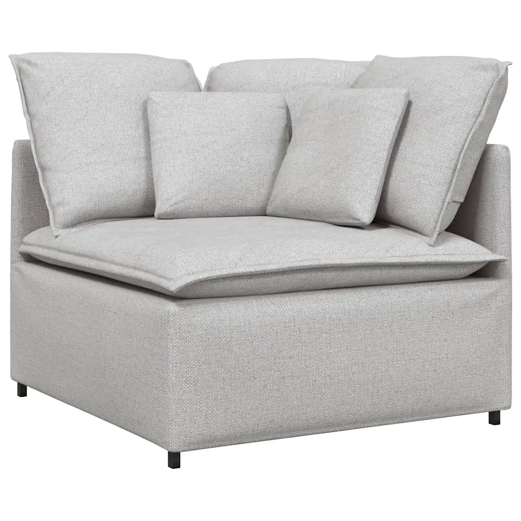 Modulo Angolare Divano Modulare con Cuscini Grigio Nuvola 100cm CFW6462437