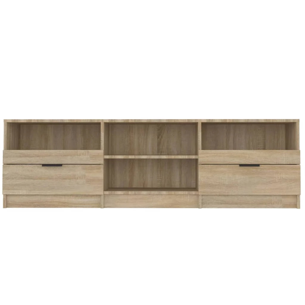 Mobile TV multimediale mensola TV credenza mobile TV sala da pranzo soggiorno camera da letto rovere Sonoma 150 x 33,5 x 45 cm legno ingegnerizzato marrone 02_0027490