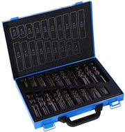 Set di fori HSS precision con velocità alta - adatto per alluminio/legno/plastica - robusta scatola - alta durezza/durabilità - set di fori Borenset 170-delig