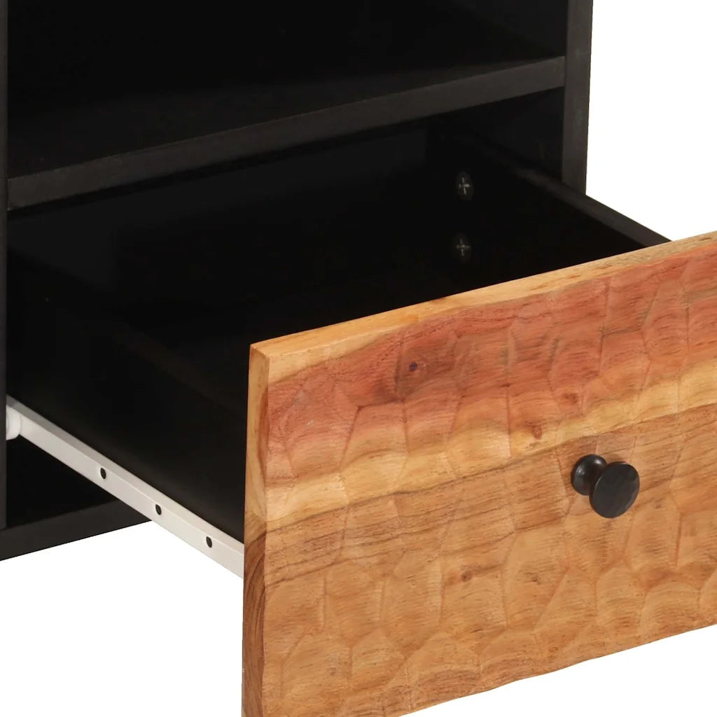 Mobile Porta TV 100x33x46 cm in Legno Massello di Acacia 356873