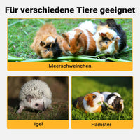 Gabbia per roditori a 3 livelli con tetto apribile 115x60x58cm legno e plexiglas