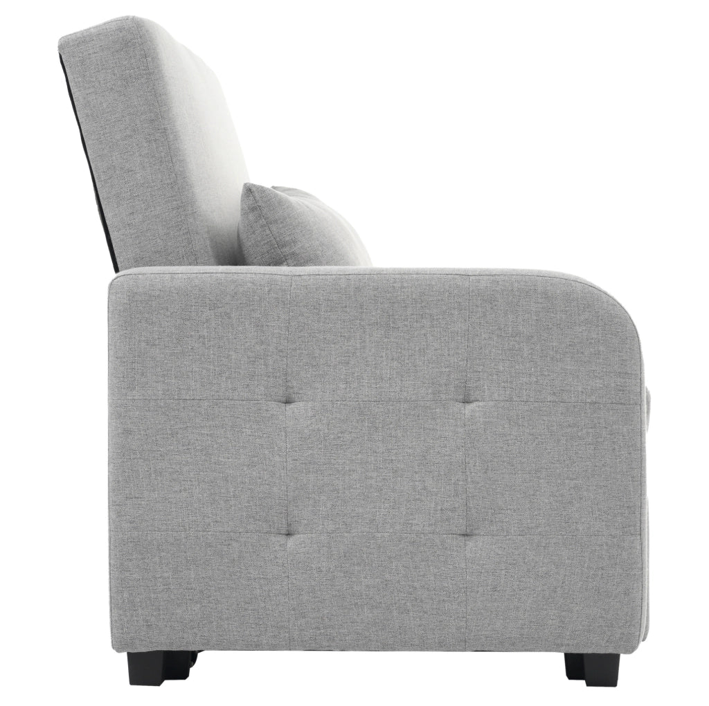 Divano letto pieghevole grigio antico 127x75x94 cm