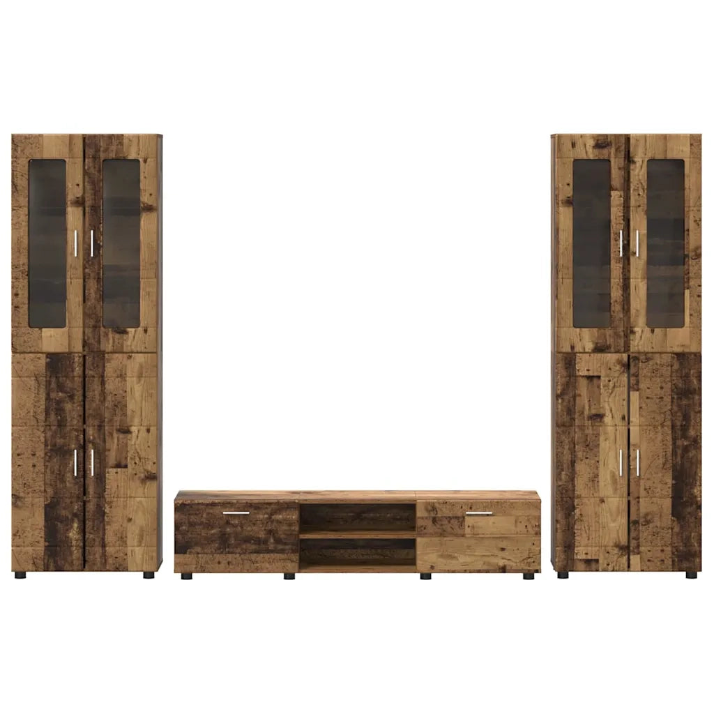 Set mobile TV FLORIN 3 pcs Legno vecchio Legno multistrato