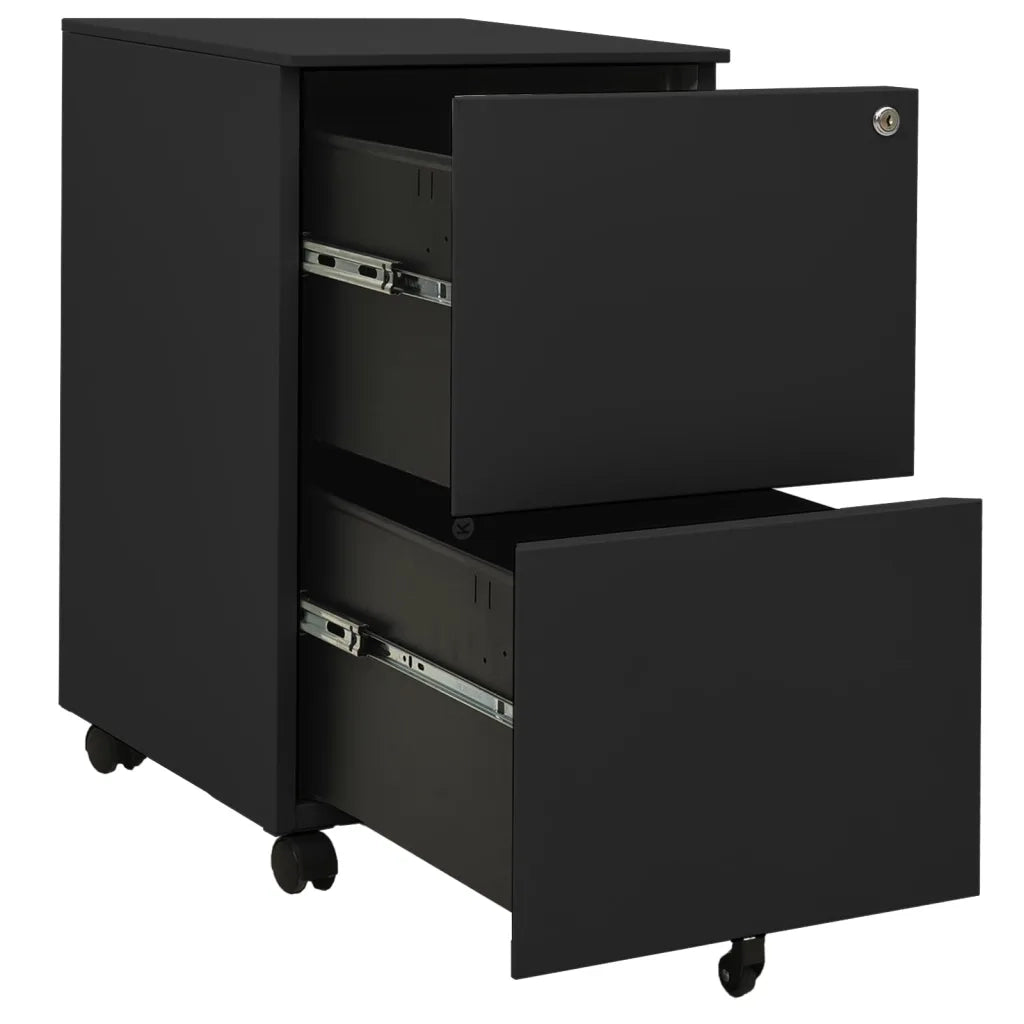 Schedario Mobile Antracite 39x45x67 cm in Acciaio cod mxl 56004