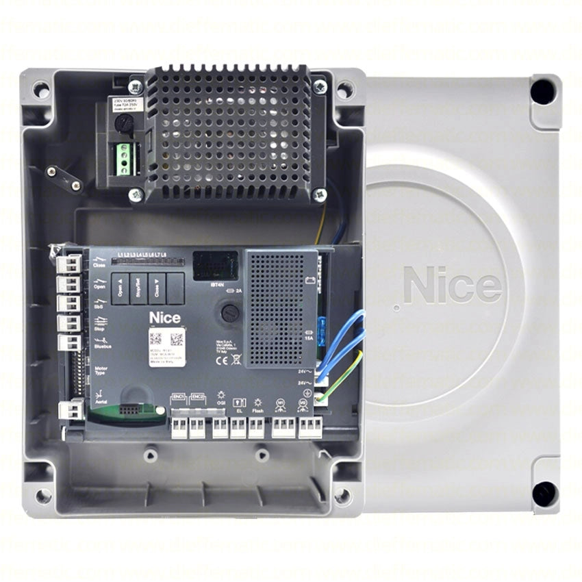 NICE MC824H CENTRALE DI COMANDO PER MOTORIDUTTORI NICE A 24 VDC MOONCLEVER