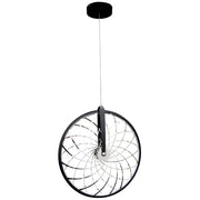 Lampada a sospensione LED 16W 3000K Bicykl nera Polux