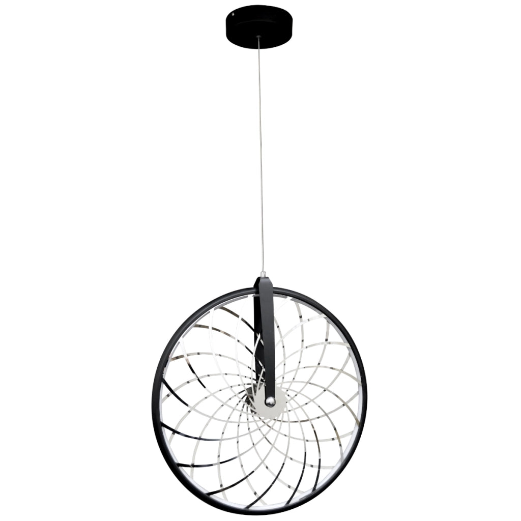 Lampada a sospensione LED 16W 3000K Bicykl nera Polux