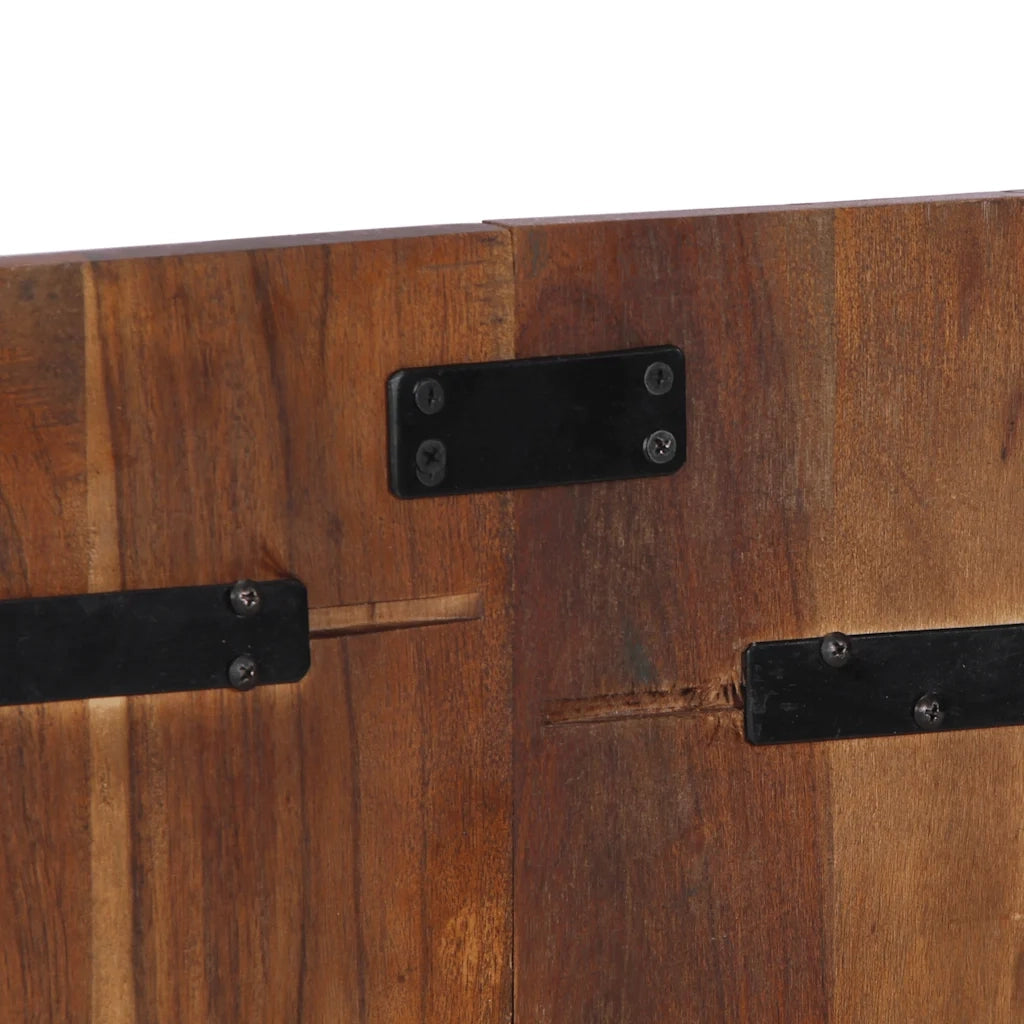 Testiera Multicolore 120 cm in Legno Massello Recupero