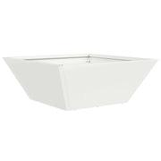 Fioriere | Cassetta per fiori | Vaso da giardino Bianco 40 x 40 x 15 cm