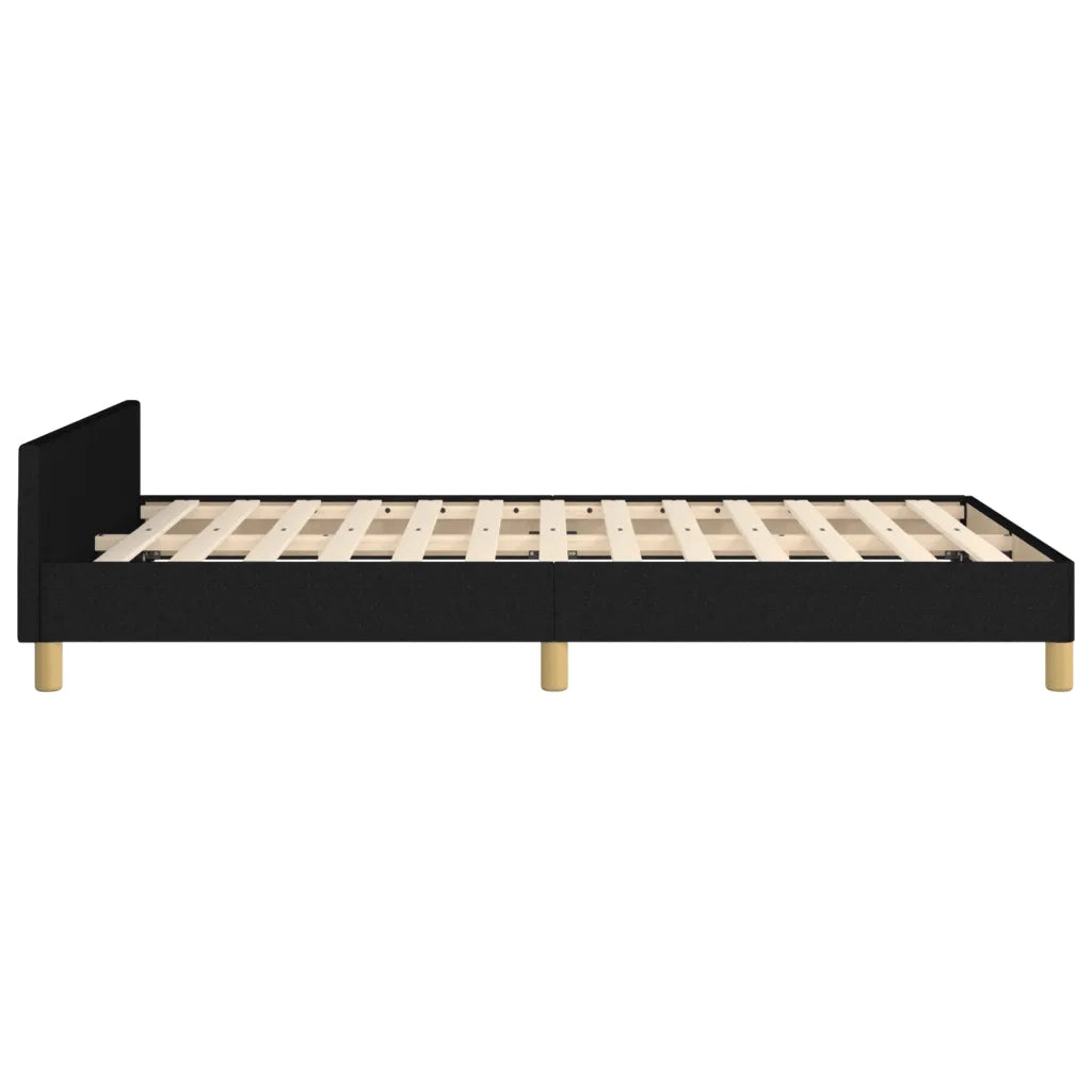 Giroletto senza Materasso Nero 120x190 cm in Tessuto 3270543