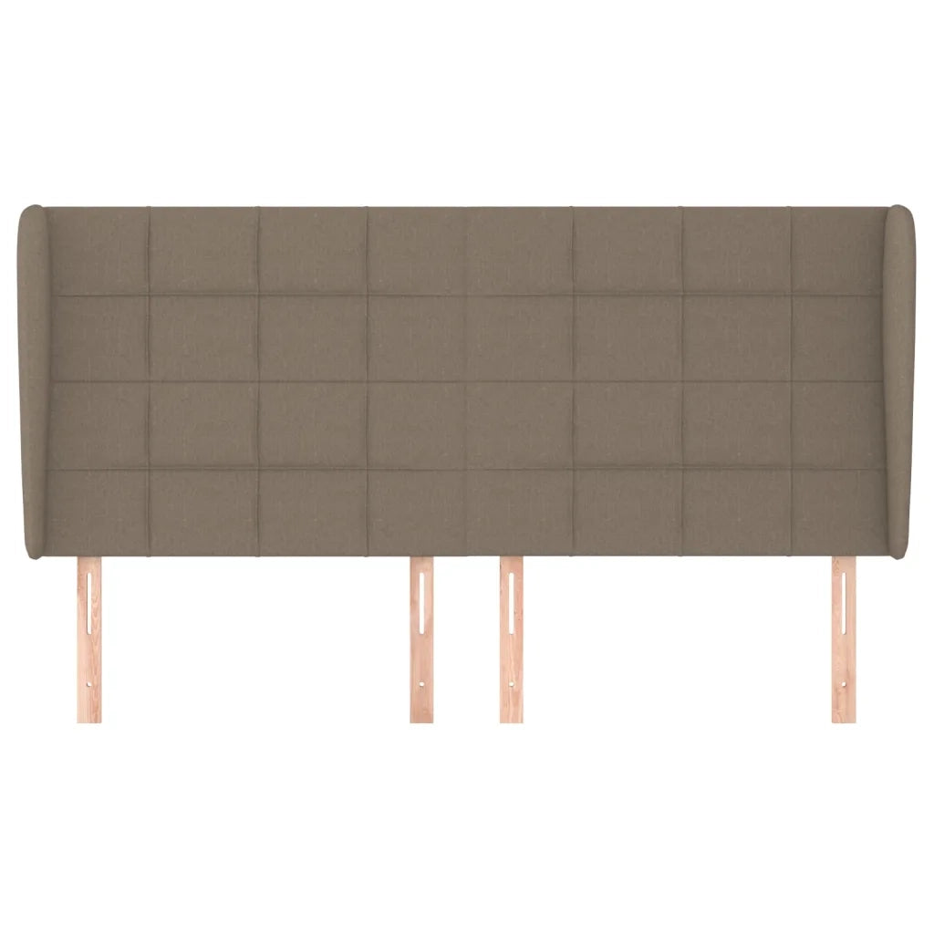 Testiera ad Orecchio Tortora 183x23x118/128 cm in Tessuto 3117974