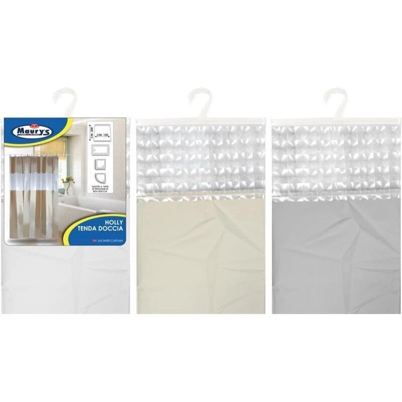 MAURY'S TENDA DOCCIA HOLLY 180 X 200 CM COLORI ASSORTITI