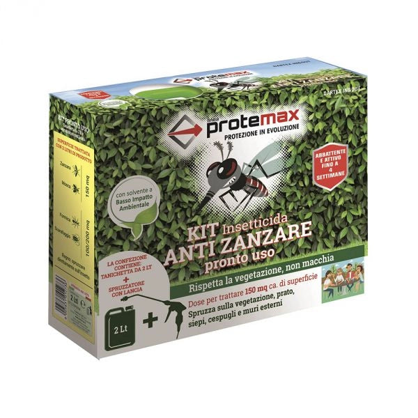 KIT INSETTICIDA ANTIZANZARE PRONTO USO 2 LT + LANCIA