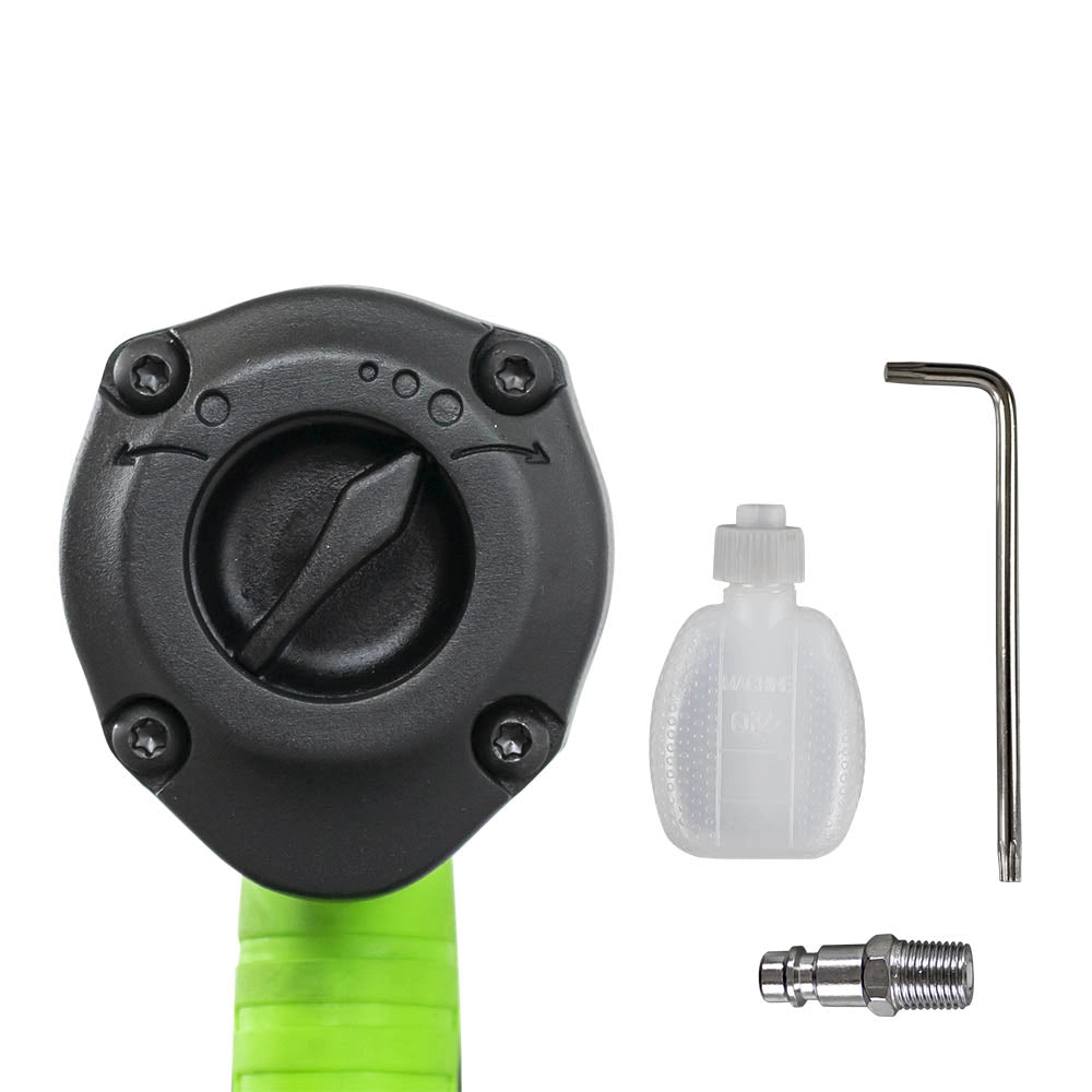 Avvitatore Pneumatico ad Impulsi 1/2" 1200Nm Twin Hammer 4 Velocità per Gommista Officina Auto Smontaggio Ruote e Bulloni