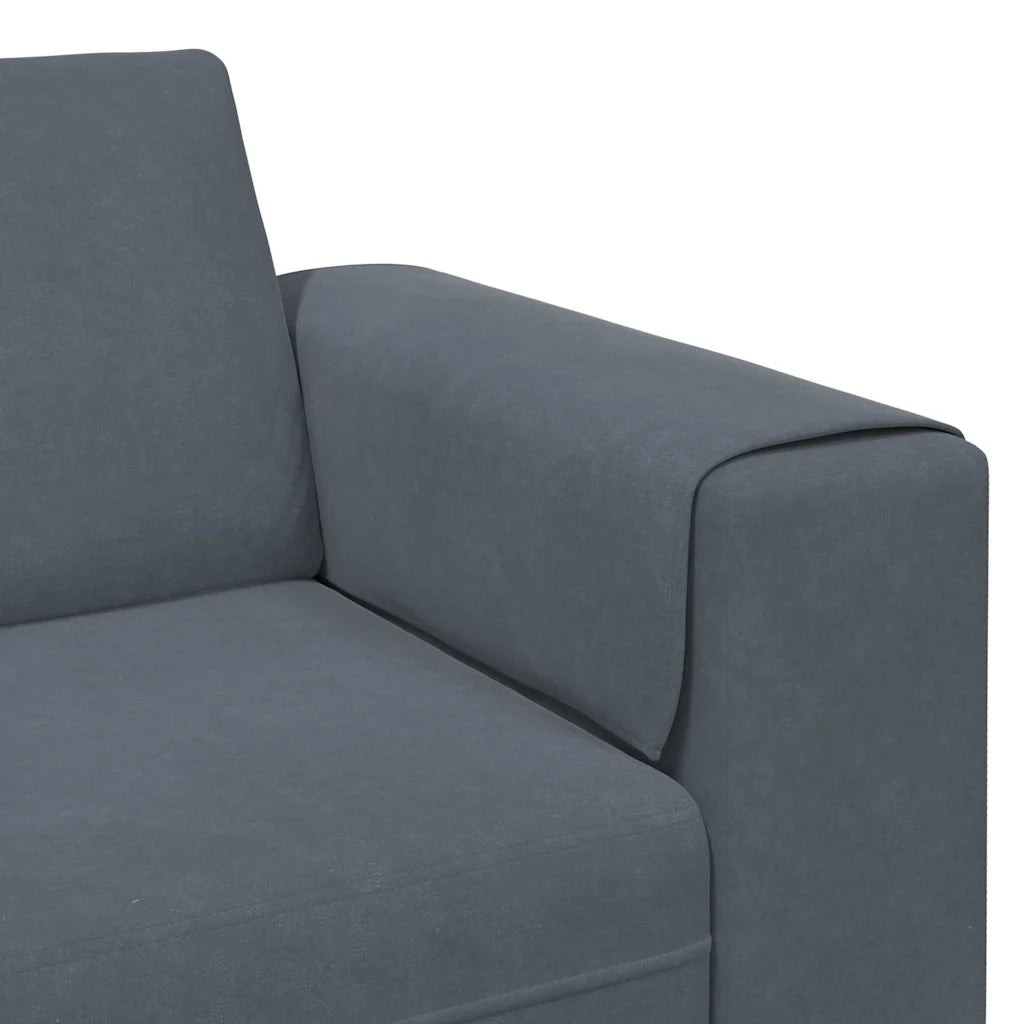 Set di divani Grigio scuro Velluto