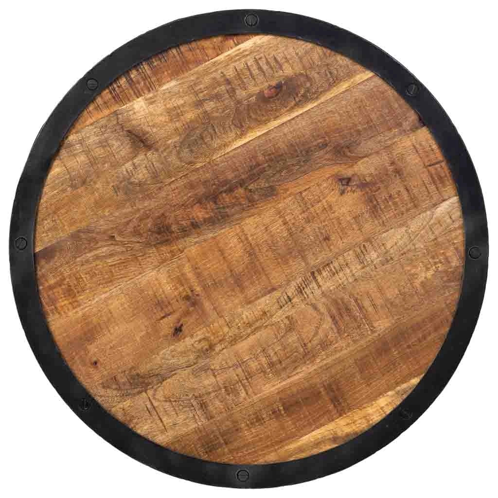 Tavolino regolabile in altezza naturale D76x46