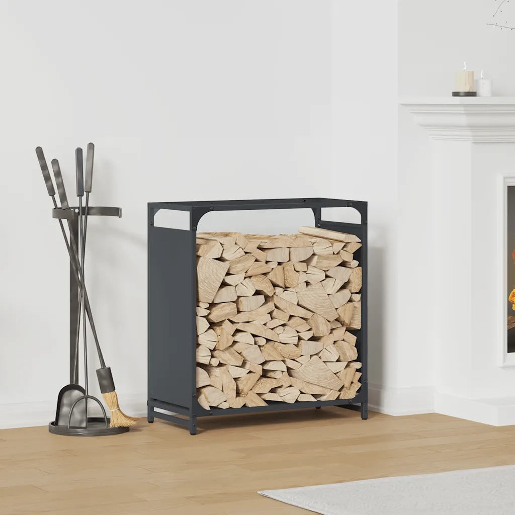 Rastrelliera per Legna da Ardere Antracite 60x28x65 cm CFW4888811