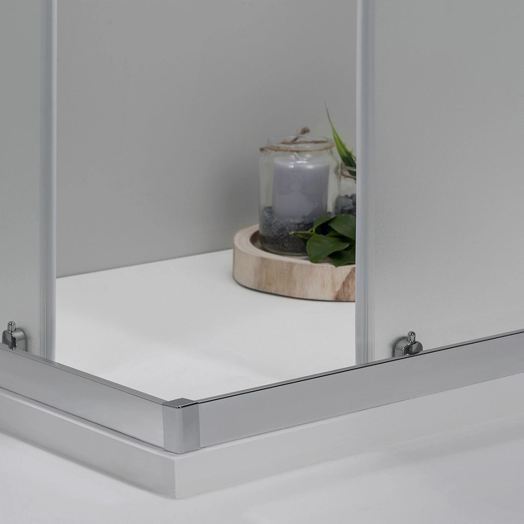 BOX DOCCIA ELITE ANGOLARE 80x90 CM SCORREVOLE OPACO