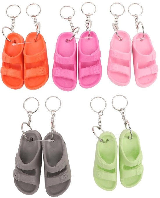Sostegno per Chiavi Mini Sandalo - Sostegno per Chiavi Flip Flop - Sostegno per Chiavi in Silicone - Sostegno per Chiavi per Borse - Sostegno per Chiavi per Chiavi - Compatto e Leggero