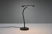 CURTIS LAMPADA DA TAVOLO LED 4W  430lm, 3000K NERA FLESSIBILE CM18xH35 DIMMERABILE