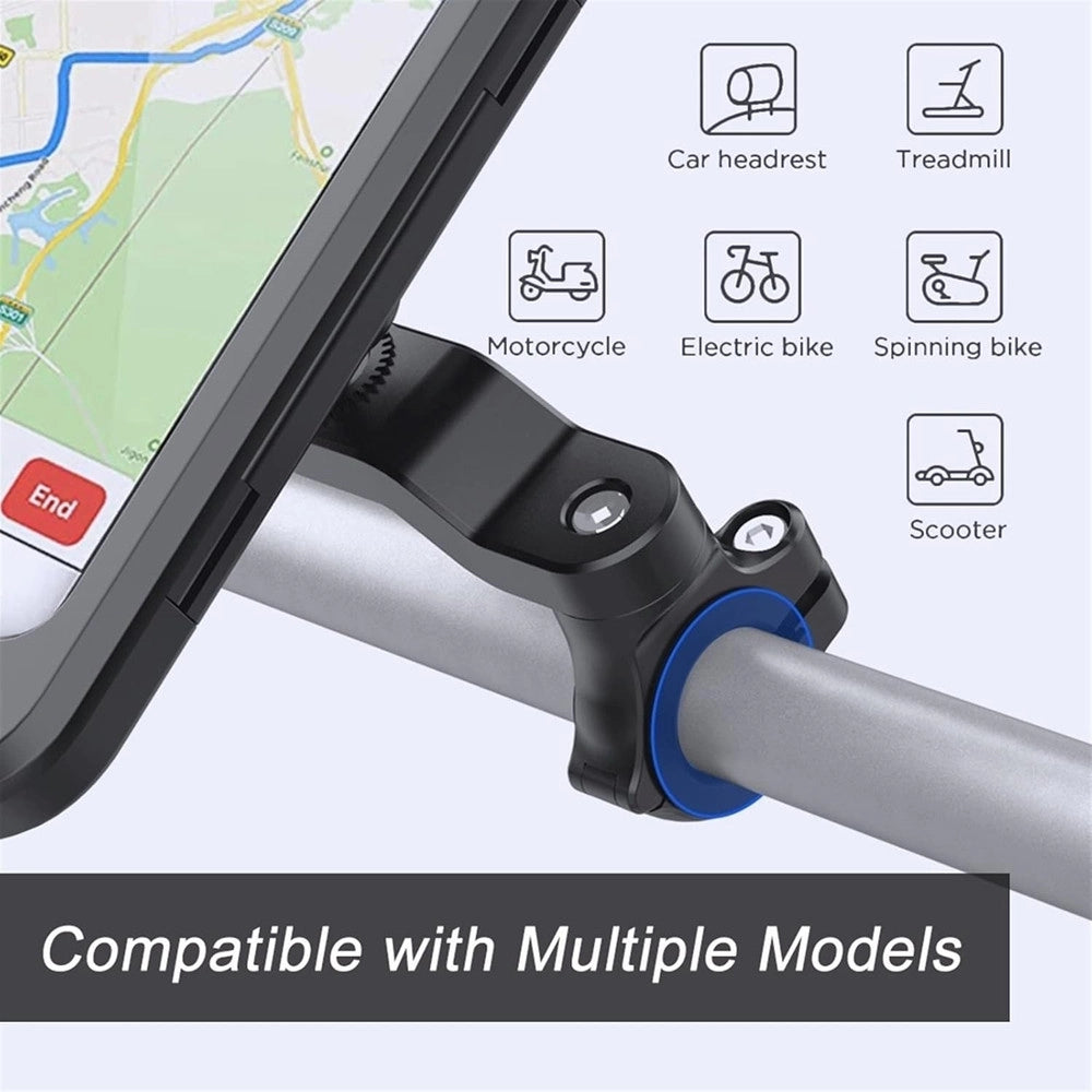 Trade Shop - Custodia Porta Smartphone Bici Rotazione 360° Supporto Regolabile Staffa Impermeabile Le-385 -