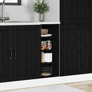 Base per Cucina con lo scaffale Rovere nero 30 x 44,5 x 81,5 cm 876650