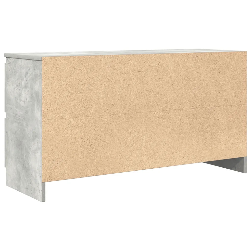 Mobile Porta TV Grigio Cemento 100x35x54 cm Legno Multistrato