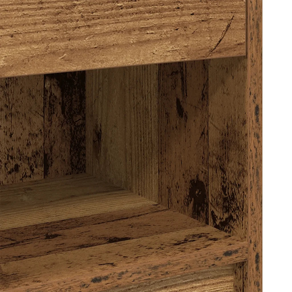 Comodino con Cassetto Legno Antico 39x28x41 cm 858763