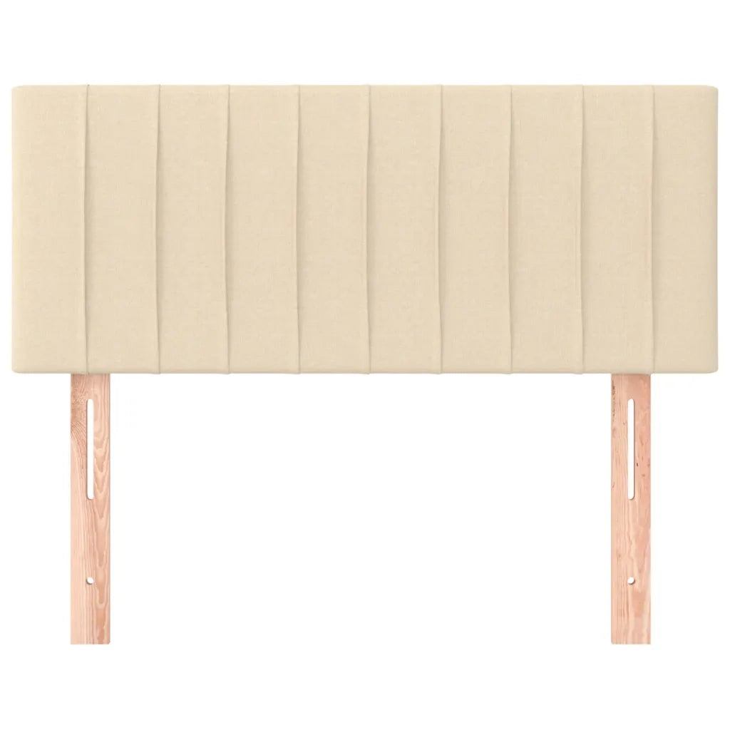 Testiera-Testata-Testiera Decorativa Crema 90x5x78/88 cm in Tessuto 404147