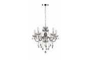 Lampadario Marie vintage glamour 5xE14 cromo/nero Reality