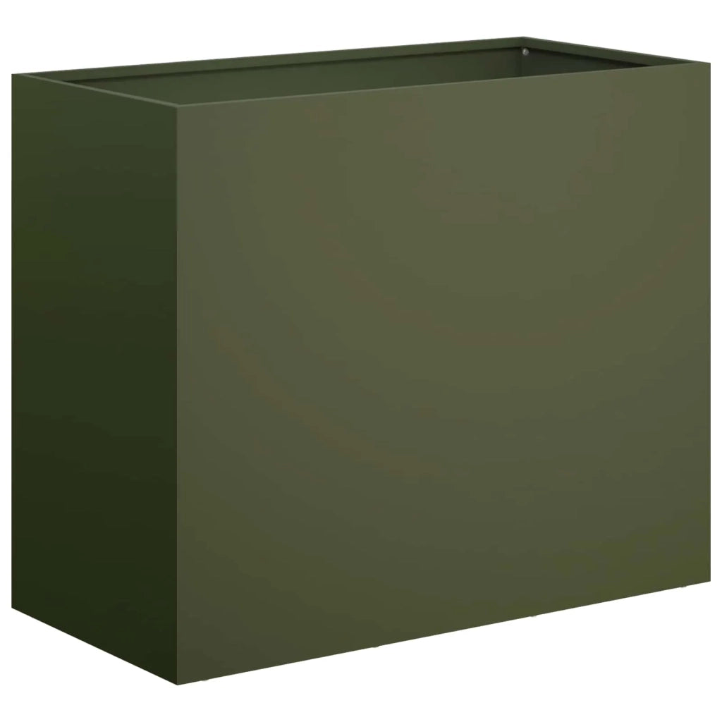 Vaso da giardino 2 pz Verde Oliva 60 x 30 x 50 cm 8005575