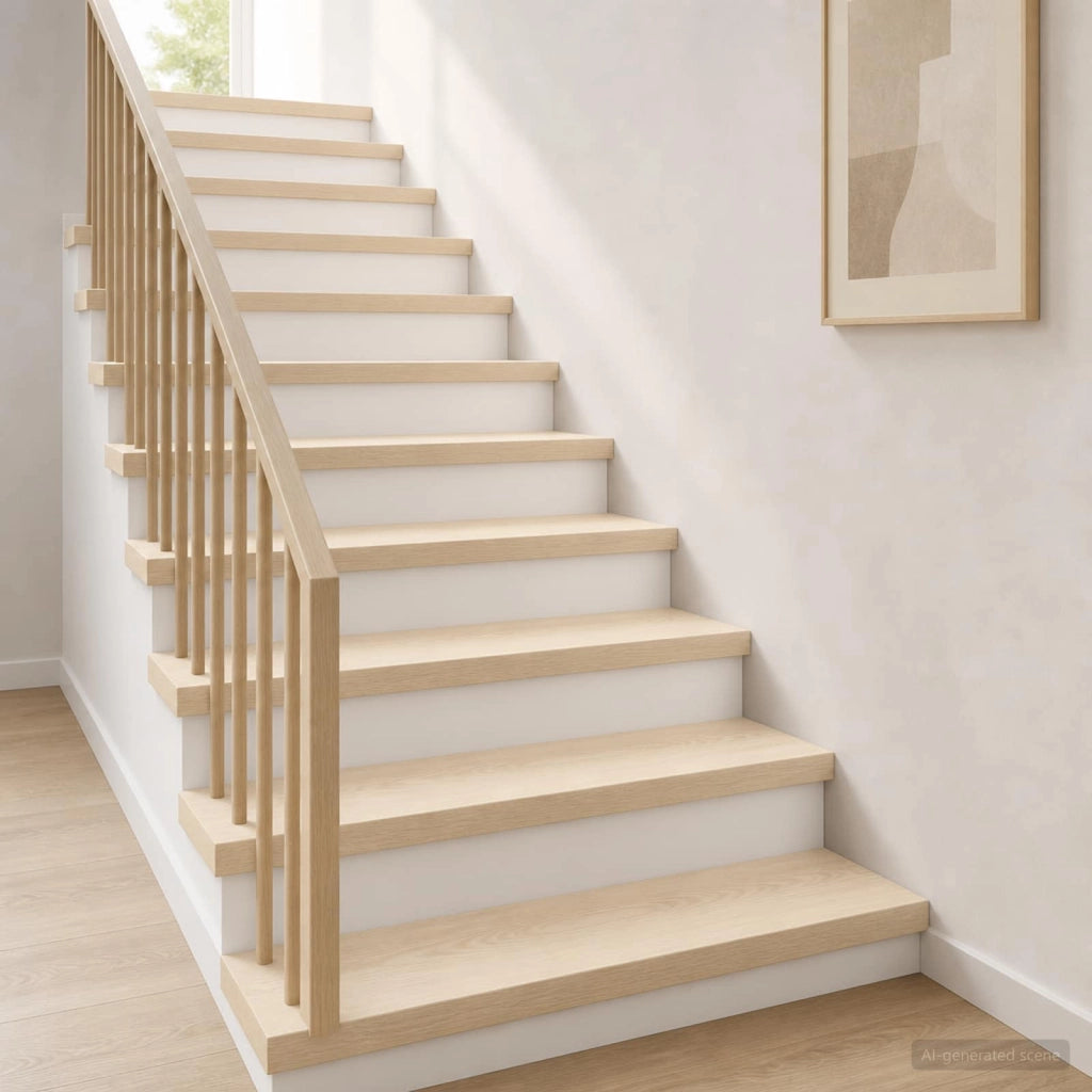 Gradini per Scale 16 pz 80 x 30 x 2 cm Bianco 3449460