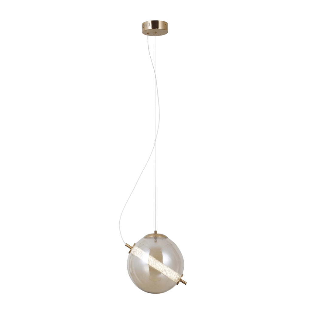 Sospensione Italux NOLA LED 12W 3000K vetro ambra